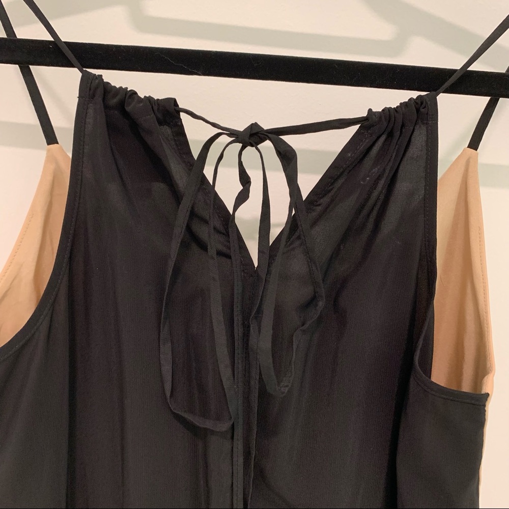 Mason Lambskin Leather Tan Black Tank - Picture 5 of 5